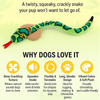 Talking Dog Club XL Cobra Rattle Plush Toy for Dogs (Green) Dogs-Toys Talking Dog Club Dropship