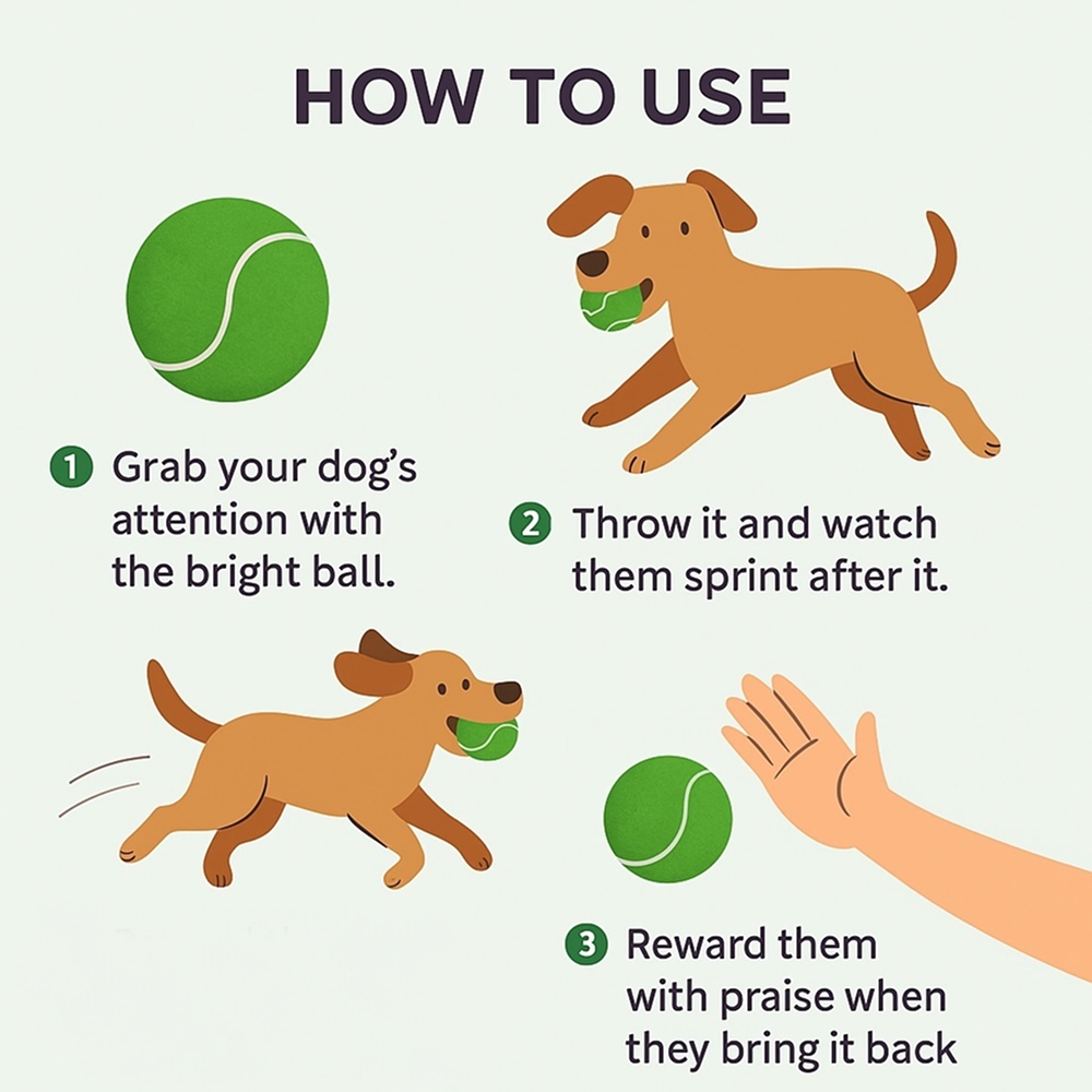 Talking Dog Club Tennis Ball Toy for Dogs (Green) Dogs-Toys Talking Dog Club Dropship