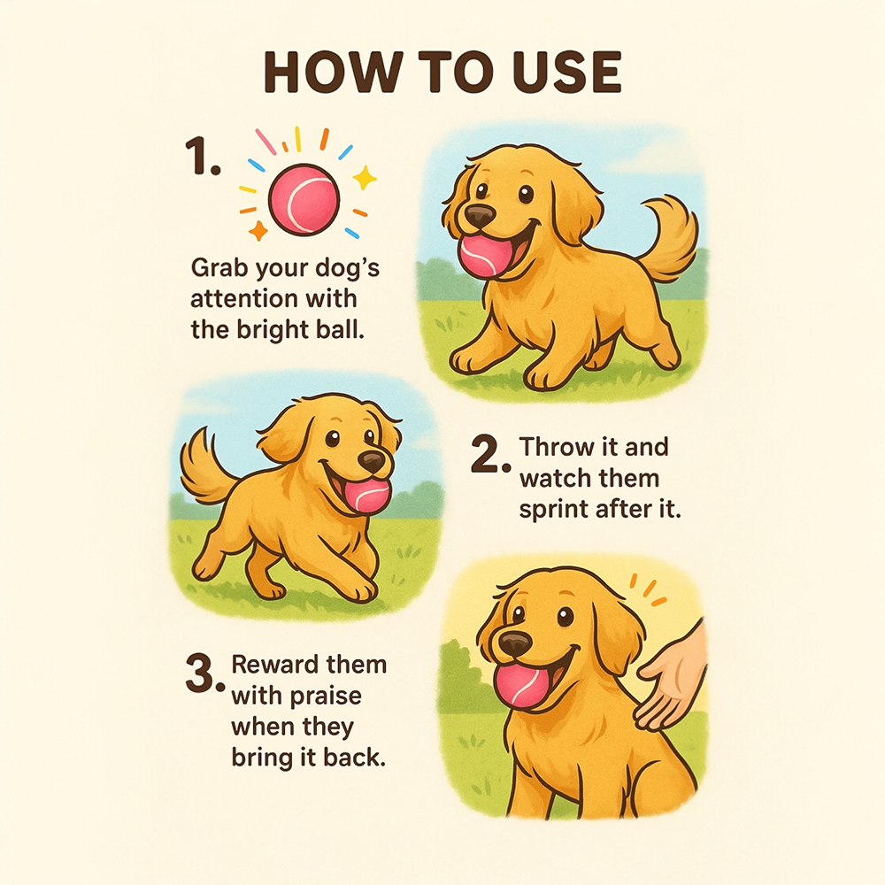 Talking Dog Club Tennis Ball Toy for Dogs (Pink) Dogs-Toys Talking Dog Club Dropship