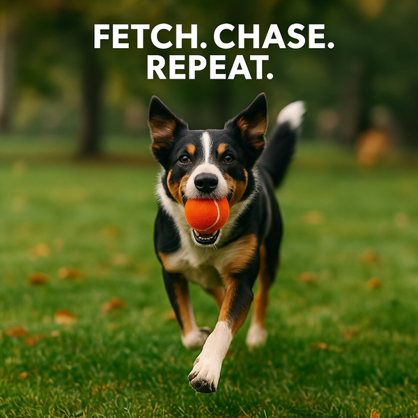 Talking Dog Club Tennis Ball Toy for Dogs (Orange)