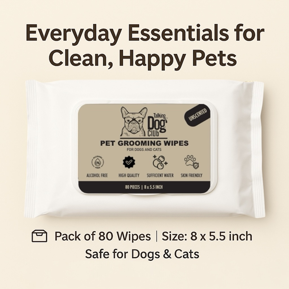 Talking Dog Club Pet Grooming Unscented Wipes for Dogs and Cats Both-Grooming Supplies Talking Dog Club Dropship