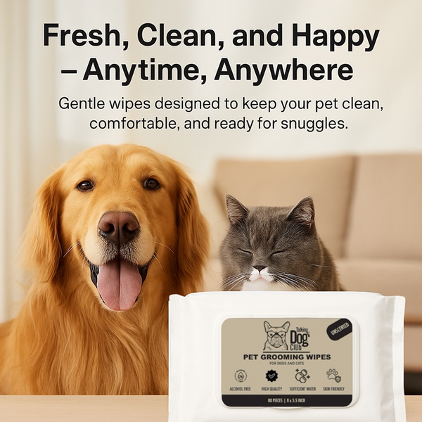 Talking Dog Club Pet Grooming Unscented Wipes for Dogs and Cats