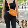 Talking Dog Club Dog Mama Waist Pouch Carry All Tote Bag for Women (Orange) Pet Parent-Clothing & Accessories Talking Dog Club Dropship