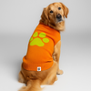 Talking Dog Club Bright Winter High Paw Jumper Sweater for Dogs (Orange) Both-Clothing & Accessories Talking Dog Club Dropship XS