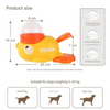 Talking Dog Club Oh Duck 3 Portion Cups Included Treat Dispenser for Dogs and Cats Dogs-Toys Talking Dog Club Dropship