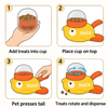 Talking Dog Club Oh Duck 3 Portion Cups Included Treat Dispenser for Dogs and Cats Dogs-Toys Talking Dog Club Dropship