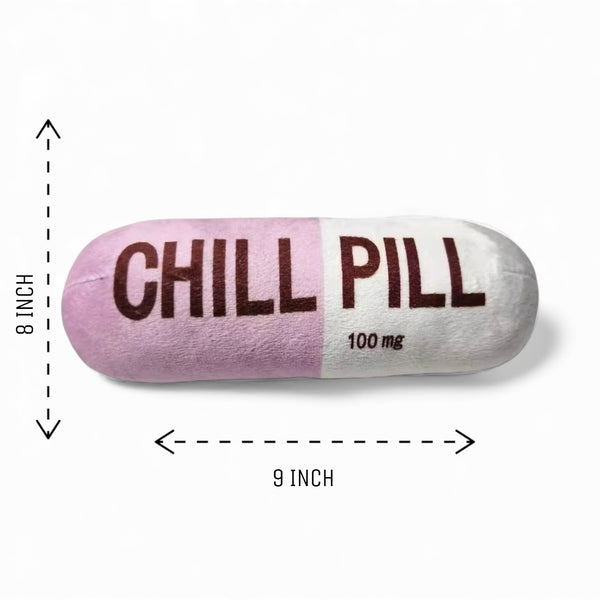 Talking Dog Chill Pill Plush Toy for Dogs (Pink)
