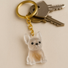 Talking Dog Club French Bulldog Hair Keepsake Capsule Key Chain Pet Parent-Gifting & Merch Talking Dog Club Dropship