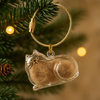 Talking Dog Club Resting Cat Hair Keepsake Capsule Key Chain Pet Parent-Gifting & Merch Talking Dog Club Dropship