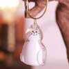 Talking Dog Club Sitting Cat Hair Keepsake Capsule Key Chain Pet Parent-Gifting & Merch Talking Dog Club Dropship 21.5x14.5cm