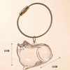 Talking Dog Club Resting Cat Hair Keepsake Capsule Key Chain Pet Parent-Gifting & Merch Talking Dog Club Dropship