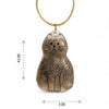 Talking Dog Club Sitting Cat Hair Keepsake Capsule Key Chain Pet Parent-Gifting & Merch Talking Dog Club Dropship