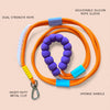Talking Dog Club Extra Strong Vivid Handle Leash for Dogs (Orange/Purple) Dogs-Collar, Leashes, harnesses Talking Dog Club Dropship