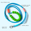 Talking Dog Club Extra Strong Vivid Handle Leash for Dogs (Blue/Green) Dogs-Collar, Leashes, harnesses Talking Dog Club Dropship