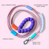 Talking Dog Club Extra Strong Vivid Handle Leash for Dogs (Pink/Purple) Dogs-Collar, Leashes, harnesses Talking Dog Club Dropship