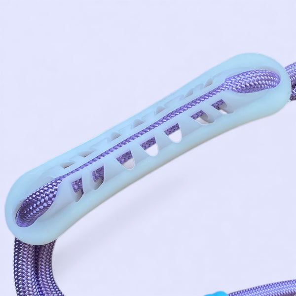 Talking Dog Club Extra Strong Vivid Handle Leash for Dogs (Purple/Purple)