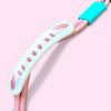 Talking Dog Club Extra Strong Vivid Handle Leash for Dogs (Pink/Purple) Dogs-Collar, Leashes, harnesses Talking Dog Club Dropship