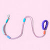 Talking Dog Club Extra Strong Vivid Handle Leash for Dogs (Pink/Purple) Dogs-Collar, Leashes, harnesses Talking Dog Club Dropship 5 FT