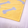 Talking Dog Club Bone Print Viscose Blanket for Dogs (Yellow and Grey Bone) Both-Bedding, Mats & Travel Supplies Talking Dog Club Dropship