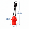 Talking Dog Club Sturdy Fire Hydrant Rubber & Rope Toy for Dogs (Red) Dogs-Toys Talking Dog Club Dropship