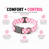 Talking Dog Club Checkmate Leash and Collar Combo (Pink) Dogs-Collar, Leashes, harnesses Talking Dog Club Dropship