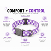 Talking Dog Club Checkmate Leash and Collar Combo (Purple) Dogs-Collar, Leashes, harnesses Talking Dog Club Dropship