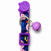 Talking Dog Club Everyday Collar with Sea Horse Bell for Cats (Navy/Purple) Cats-Collar, Leashes, harnesses Talking Dog Club Dropship