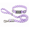 Talking Dog Club Checkmate Leash and Collar Combo (Purple) Dogs-Collar, Leashes, harnesses Talking Dog Club Dropship M/L