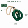 Talking Dog Club Sturdy Dual Grip Oval Chew & Rope Toy for Dogs (Green) Dogs-Toys Talking Dog Club Dropship