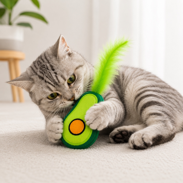 Talking Dog Club Avocado Lover 100% Catnip Toy for Cats