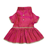 Pawsindia Traditional Royal Brocade Dress for Dogs (Pink) Dogs-Clothing & Accessories Pawsindia Dropship