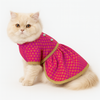 Pawsindia Traditional Royal Brocade Dress for Cats (Pink) Cats-Clothing & Accessories Pawsindia Dropship M