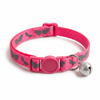 Basil Printed Collar for Cats & Puppies (Pink) Rewards Both-Collar, Leashes, harnesses Basil 18-28cm