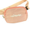 Talking Dog Club Cat Mama Waist Pouch Carry All Tote Bag for Women (Dusty Rose) Pet Parent-Clothing & Accessories Talking Dog Club Dropship 20x16.5cm