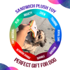 Goofy Tails Food Buddies Sandwich Plush Toy for Dogs