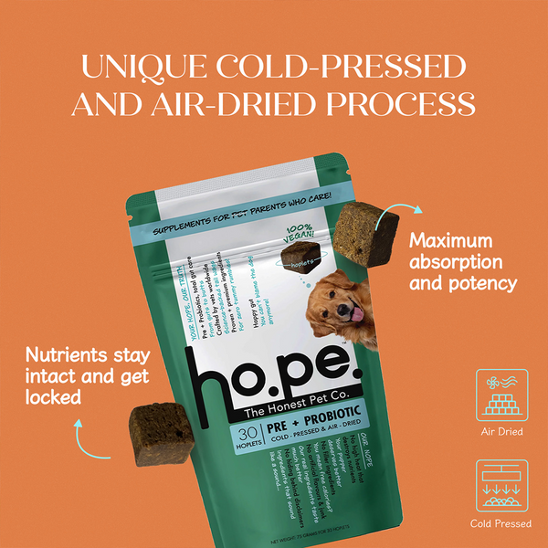 Hope Vegan Pre+ Probiotics Supplement for Dogs