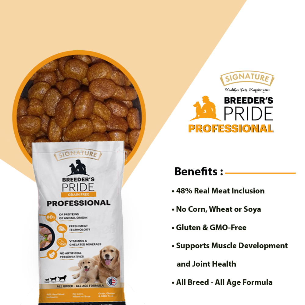 Signature Grain Free Pride Professional Breeder's All Breeds Dog Dry Food