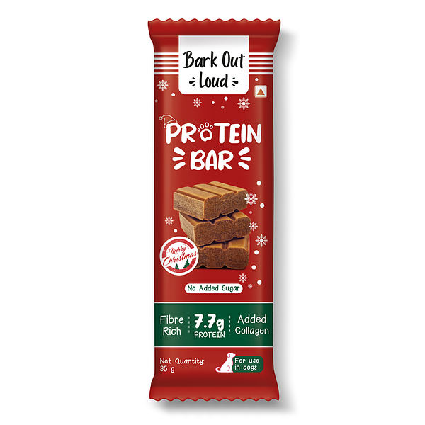 Bark Out Loud Collagen Protein Bar Chicken & Fish Treat for Dogs Rewards Dog Treats + Others Bark Out Loud 35g