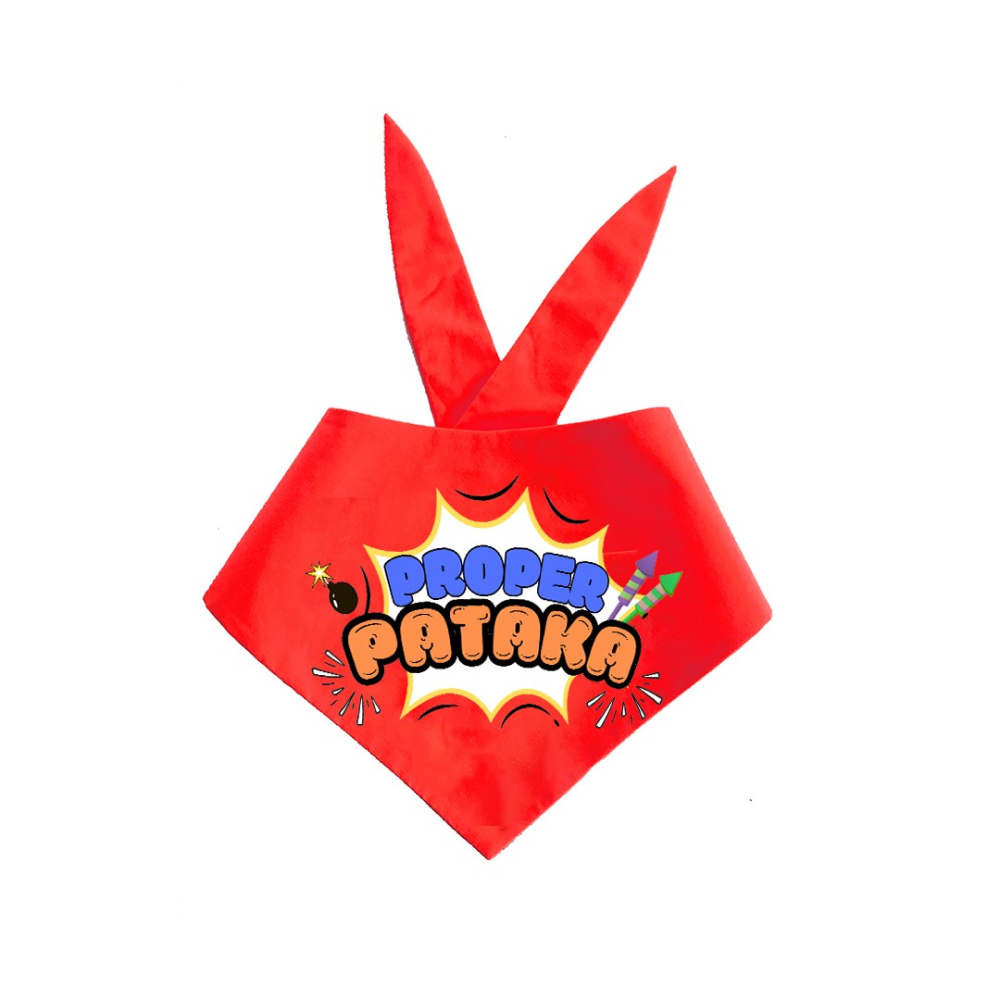 Dogobow Proper Pataka Bandana for Dogs (Red/White) Dogs-Clothing & Accessories Dogobow Dropship M