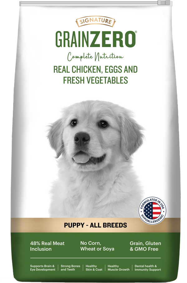 Signature Grain Zero Real Chicken, Egg and Vegetables Puppy Dog Dry Food