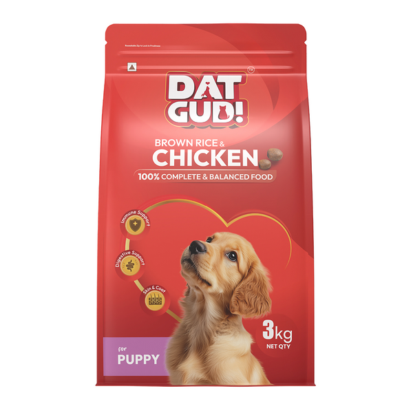 DatGud Chicken & Brown Rice Puppy Dog Dry Food