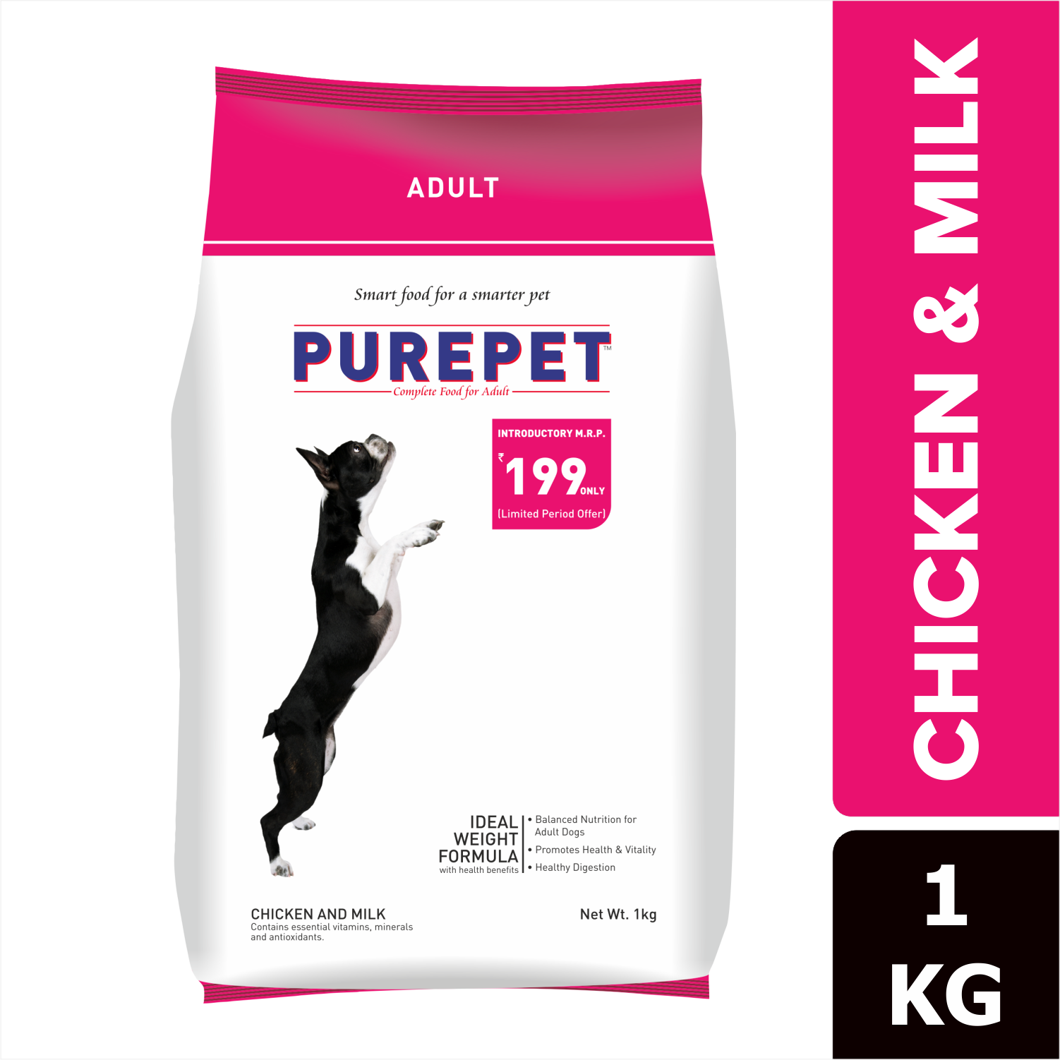 Purepet Chicken & Milk Adult Dry Dog Food