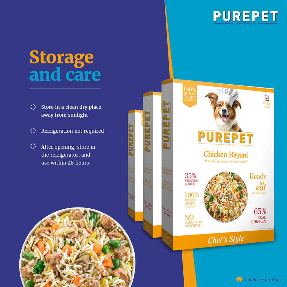 Purepet Chicken Biryani Fresh Food For Dogs Dogs-Wet Food Purepet