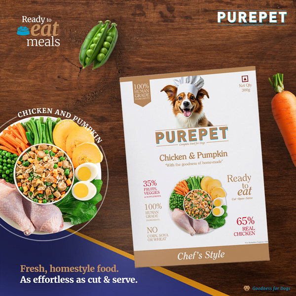 Purepet Chicken and Pumpkin Biryani Fresh Food for Dogs