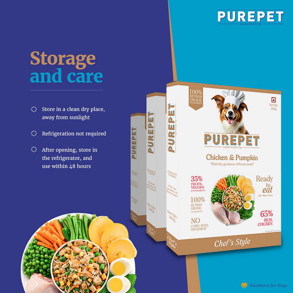 Purepet Chicken and Pumpkin Biryani Fresh Food for Dogs