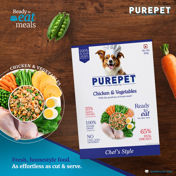 Purepet Chicken and Vegetable Biryani Fresh Food For Dogs