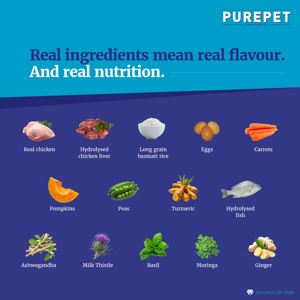 Purepet Chicken and Vegetable Biryani Fresh Food For Dogs