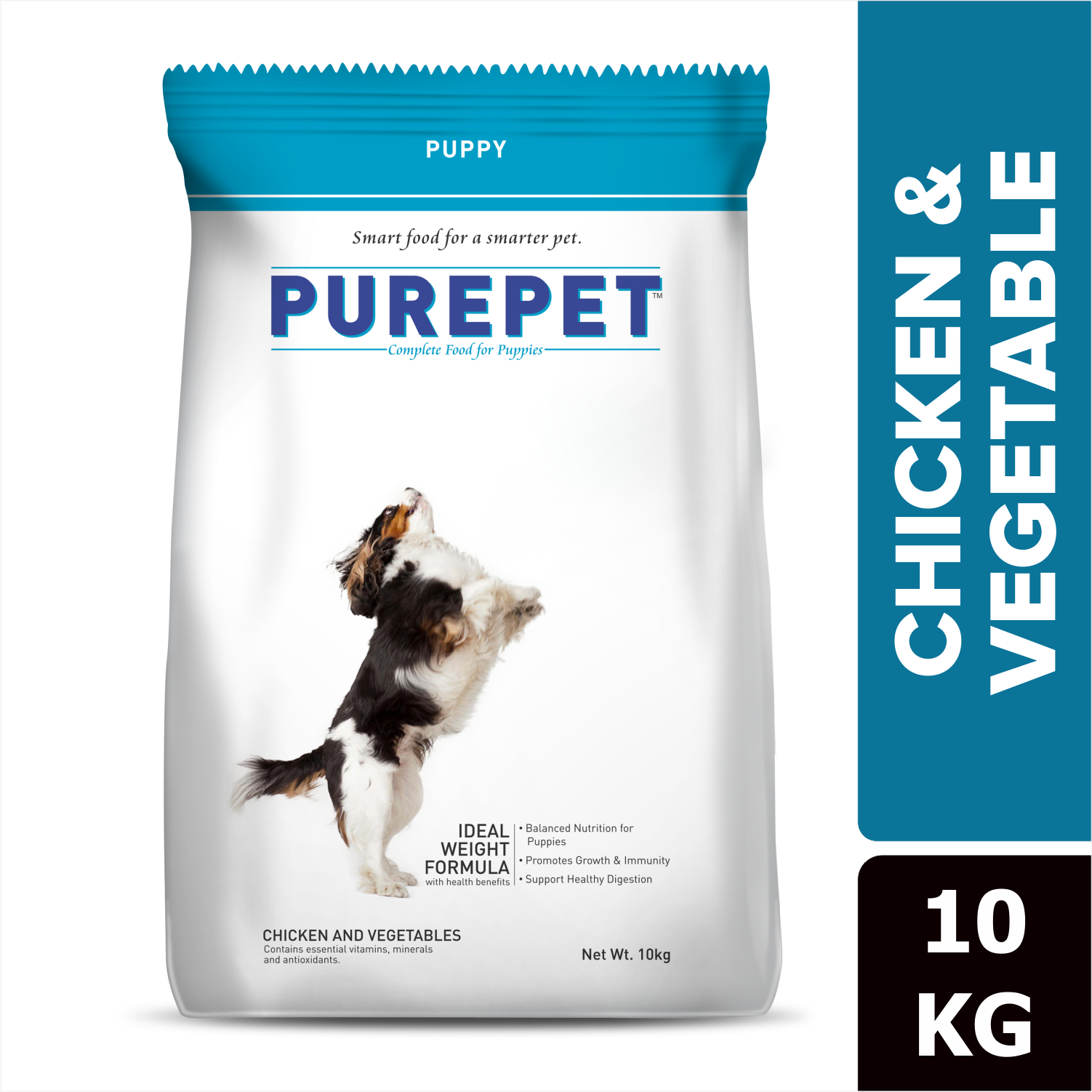 Purepet Chicken & Vegetable Puppy Dog Dry Food Dogs- Dry Food Purepet 10kg