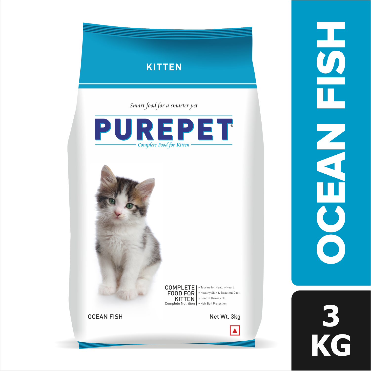 Purepet Ocean Fish Kitten Dry Food Cats- Dry food Purepet 3kg