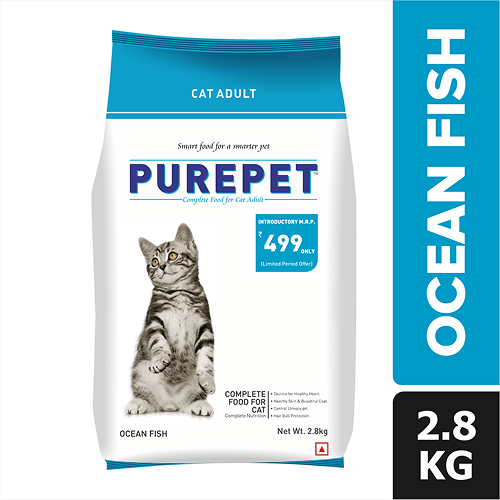 Purepet Ocean Fish Adult Cat Dry Food Rewards Cats- Dry food Purepet 2.8kg